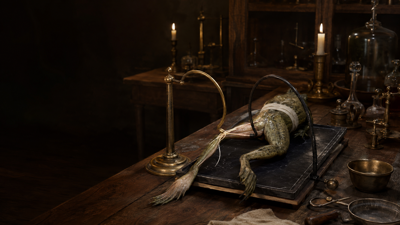 Reconstruction of Galvani's laboratory