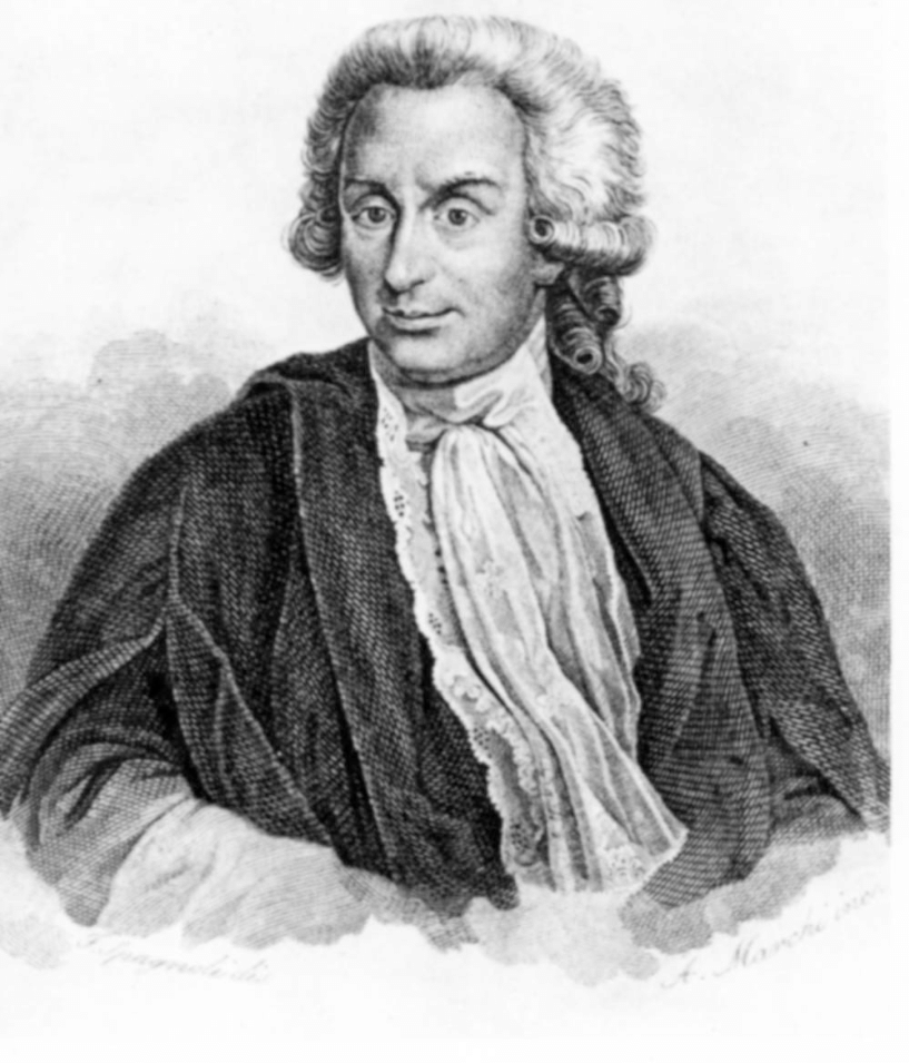 Historical portrait of Luigi Galvani